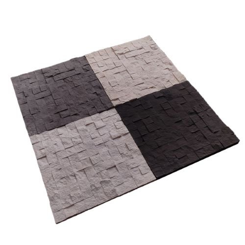 Mosaico de colores Fachaleta Mosaico de Piedra estilo piedra natural travertino - F-402