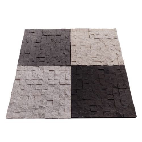 Mosaico de colores Fachaleta Mosaico de Piedra estilo piedra natural travertino - F-402